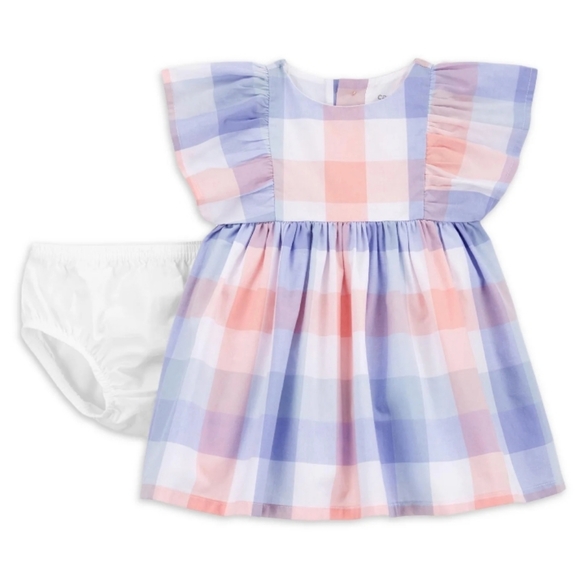 Carter's Child of Mine Baby Girl Dress, 2-Piece Set, 18 months - Picture 10 of 15